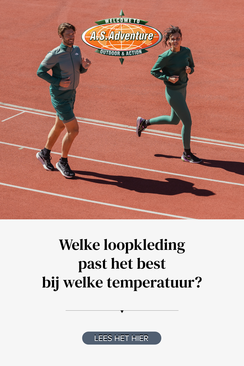 Welke loopkleding past het best bij welke temperatuur? A.S.Adventure
