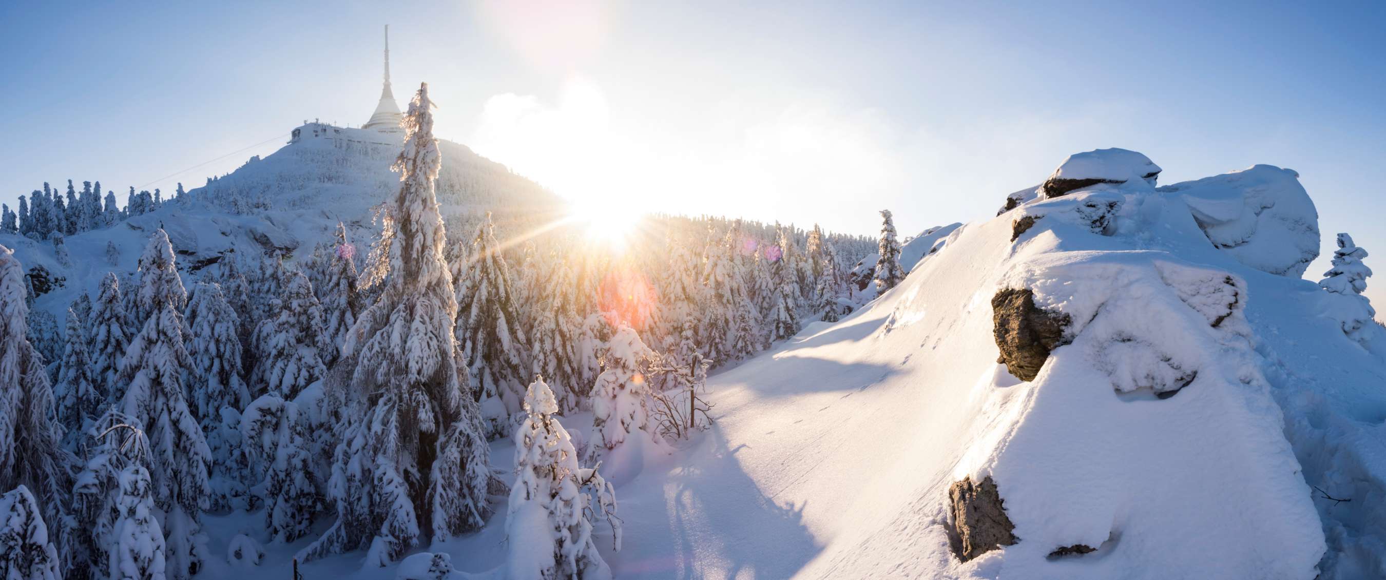 Op shortski met trein