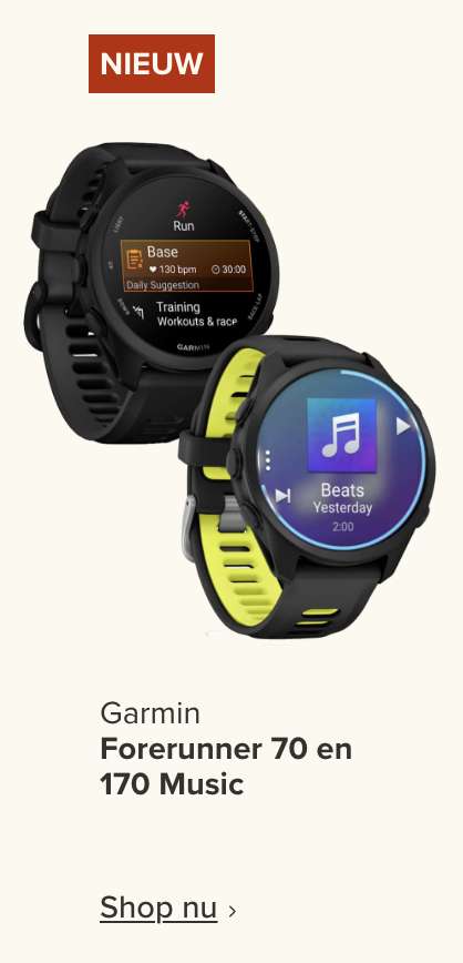 Garmin Forerunner 70 en 170 Music
